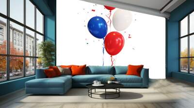 red white and blue balloons Wall mural