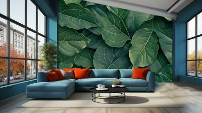 leaves texture background Wall mural