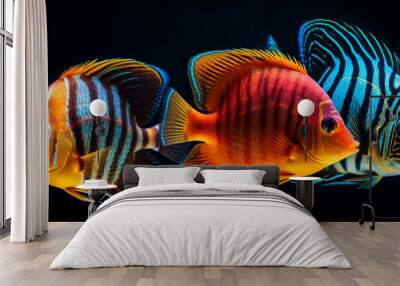 Underwater world and its inhabitants  Wall mural