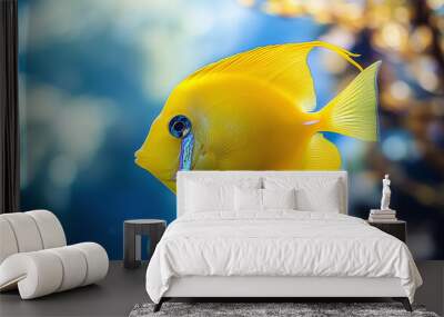 Yellow aquarium fish Wall mural