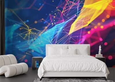 Abstract Colorful Geometric Background Wall mural