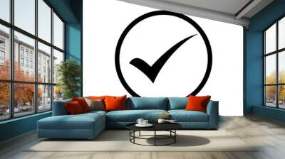 Check Mark Icon Vector Wall mural