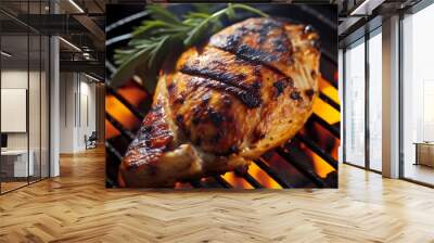 grilled chicken Wall mural