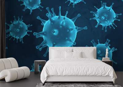 3d illustration  China corona virus Spreads in Asia Wall mural