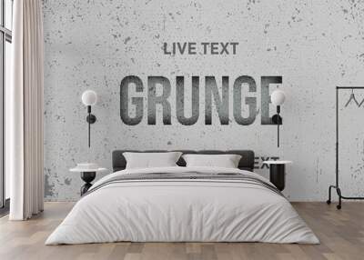 Concrete Grunge Text Effect Mockup
 Wall mural