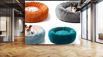 Modern Pet Furniture: Round Pet Bed Collection Wall mural