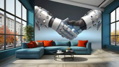 black and white arm in action Wall mural