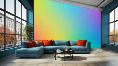 Minimalistic Abstract gradient rainbow color or light colorful background. Wall mural