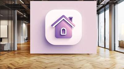 home button icon Wall mural