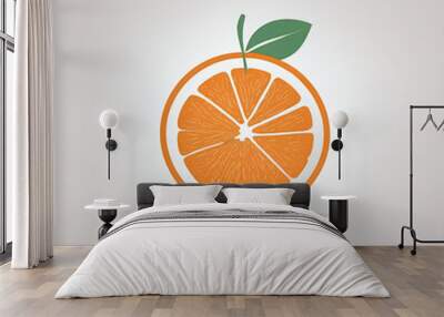 Juicy orange zest Wall mural