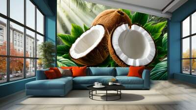 coconut on the tree Wall mural