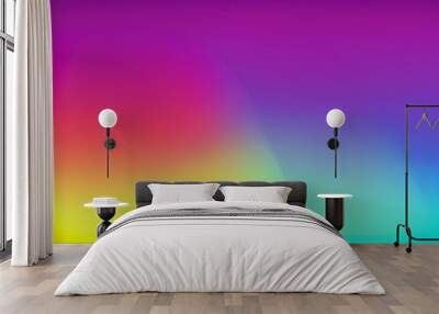 New Abstract blurred gradient background in rainbow color. Wall mural