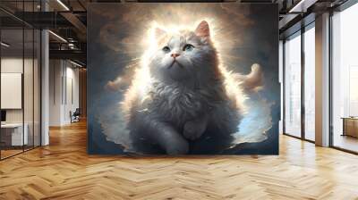 godly cat Wall mural