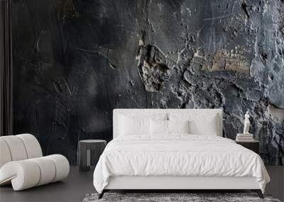 Dark vintage stucco wall, rich with texture and aged charm, perfect for highlighting product displays. Wall mural