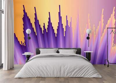 Abstract background network concept Wall mural