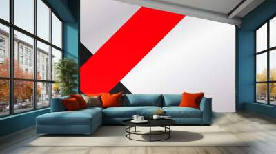 Abstract red black grey background Wall mural