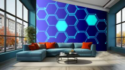 High tech technology geometric Wall mural