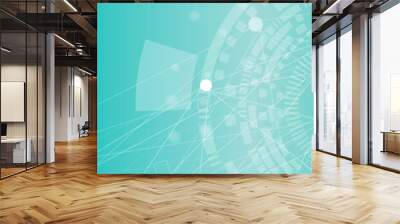 Website header or banner design with abstract geometric background Wall mural