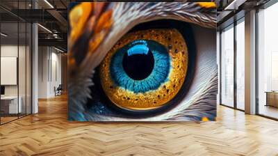 macro eye of an owl Wall mural