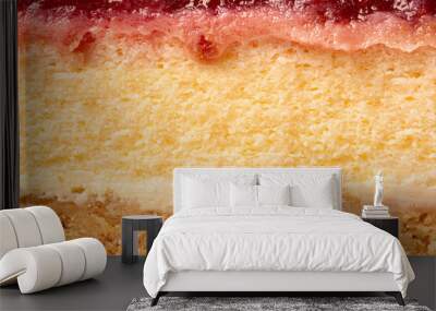 close up of texture of cheesecake Wall mural