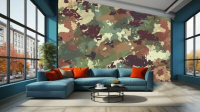 seamless military camouflage pattern  background Wall mural