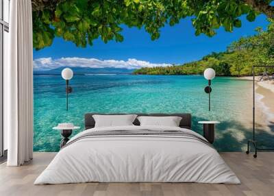 Tropical Paradise, A Place Where Dreams Come True Wall mural