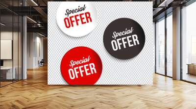 set of color special offer banners. vector illustration. Wall mural