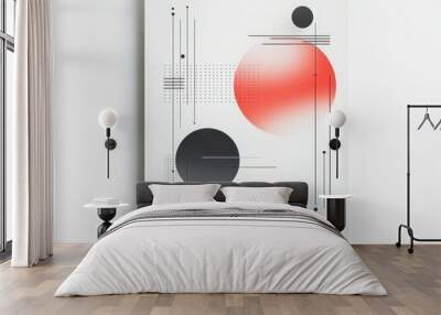 Modern Circular Graphic Design Poster Wall mural