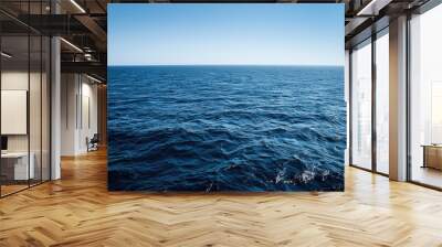 Atlantic Ocean. Blue Seascape: Tour Tourism in Europa, Spain Wall mural