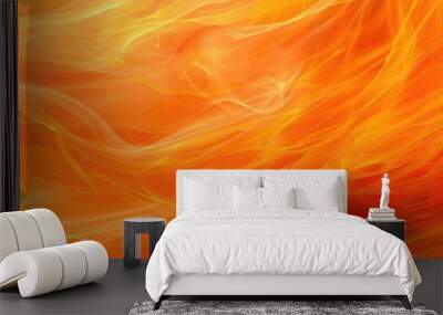 Color Orange. Beautiful Wallpaper Background Design in Warm Orange Color Wall mural