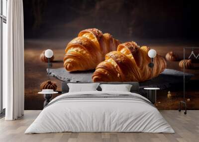 two croissants Wall mural