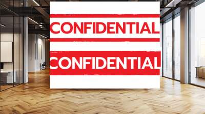 CONFIDENTIAL Stamp vector. Wall mural