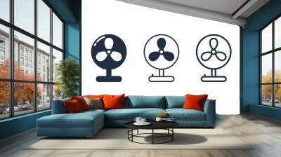 Table fan icon, Vector and Illustration. Wall mural