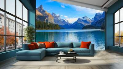 Maligne Lake view Wall mural