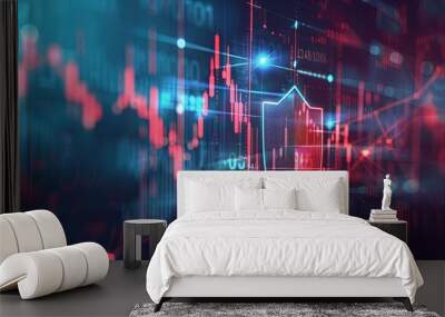 Concept of managing inflation risk, Wall mural