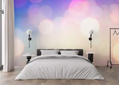 Colorful circles of light abstract background Wall mural