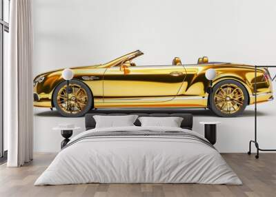 Shiny Gold Sports Car Photo Wall mural