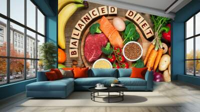 Balanced diet Wall mural