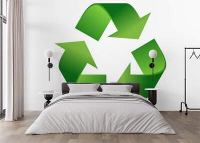 recycle symbol - png with transparency Wall mural