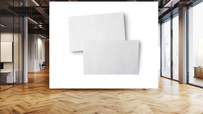 Envelope mock up, blank empty copy space paper template cut out isolated on white Wall mural