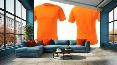 Orange Shirt Design Template Wall mural