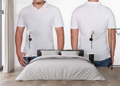 Polo Shirt Template Mock Up Wall mural