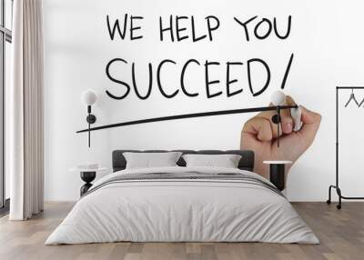 We Help You Succeed, Concept Typography Wall mural