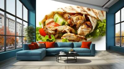 chicken wrap sandwich Wall mural