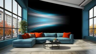 Abstract High Speed Background. Illustration Light Render Of Digital Technology Wall mural