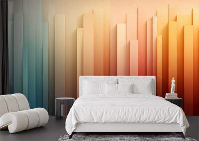 A abstract vertical linear gradient from top to bottom. Modern stylish texture. Wall mural