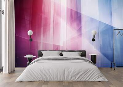 Modern and futuristic design with geometric shapes in abstract background Wall mural