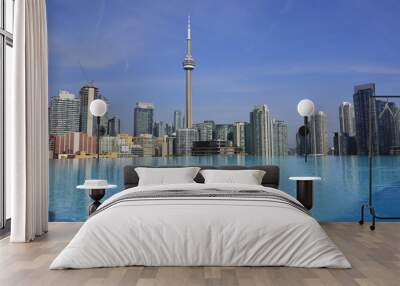 Rooftop views of Toronto Wall mural