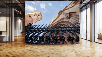 Cathedral of Santa Maria and El Fadri, a bell tower in the city of Castellon de la Plana, Spain Wall mural