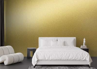 Abstract texture background, light shining on golden stainless wall Wall mural